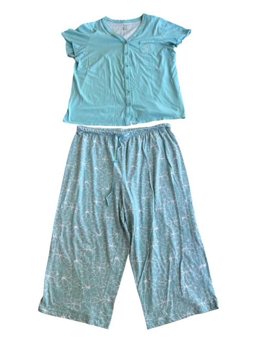 Croft & Barrow Intimate Women's 2-Pc Pajama Set - Size L (2724-1)